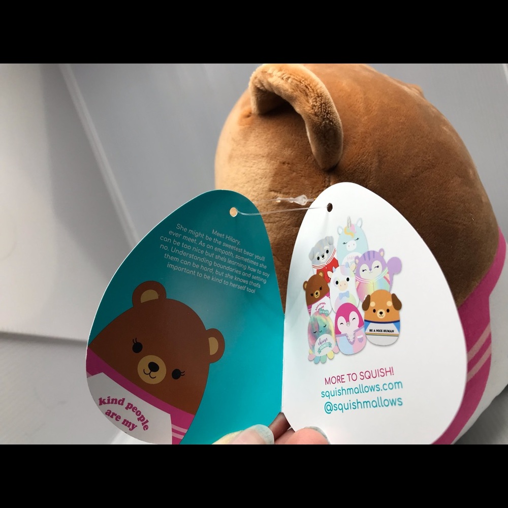NWT Hilary the Bear 8in Squishmallow Series 42 "Kind People Are My Kind..." - Picture 4 of 5